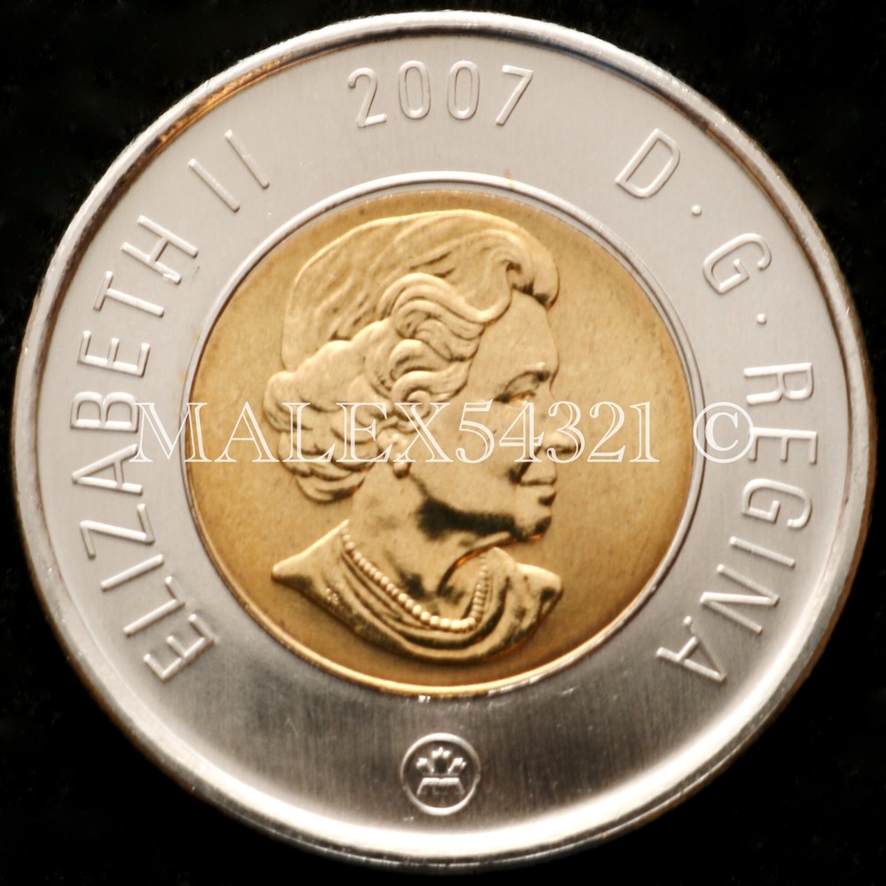 🇨🇦​ CANADA 2007 POLAR BEAR 2 DOLLARS UNCIRCULATED FROM MINT ROLL