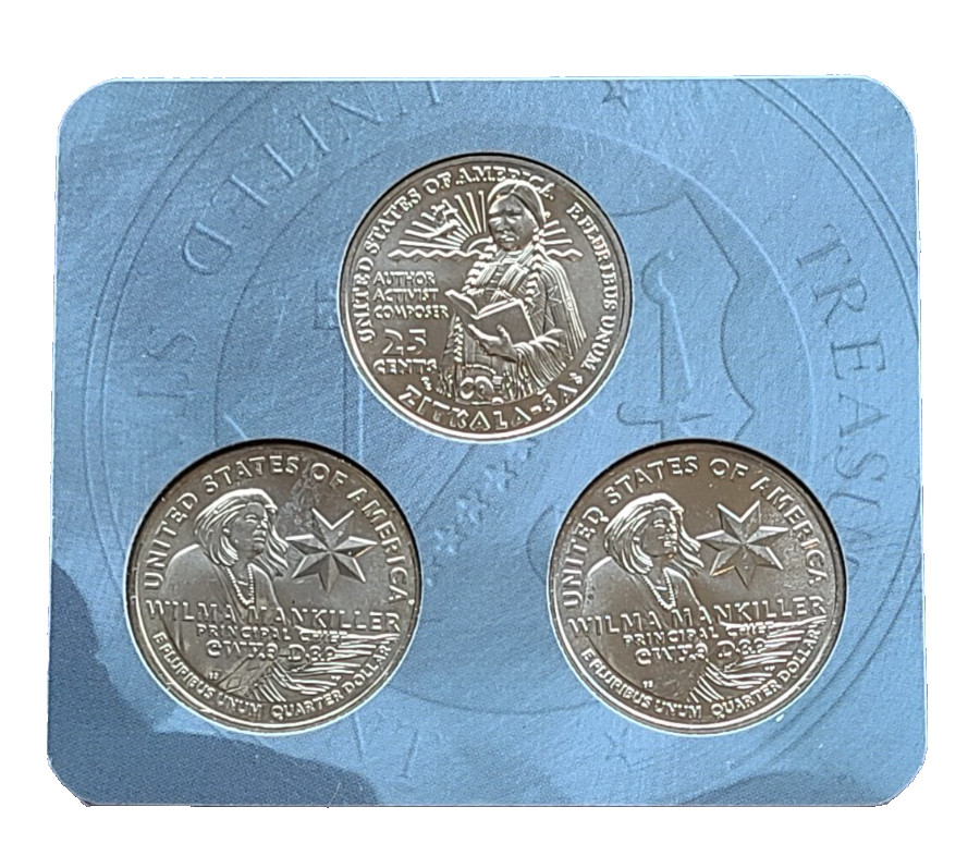 Zitkala-Sa & Mankiller Quarter Set - Native American!