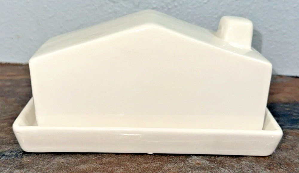 Boston Warehouse Lidded Butter Dish, Welcome