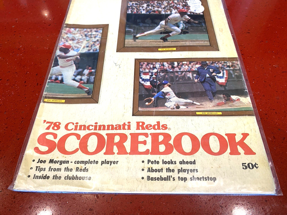 1978 Cincinnati Reds Program With 1988 Reds Team Photo