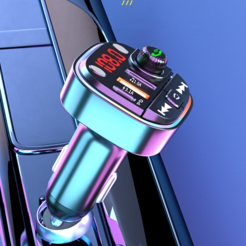 FM Transmitter, Bluetooth FM Transmitter Wireless Radio Adapter Car Kit