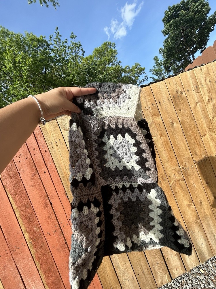 Handmade Crochet Granny Square oversized balaclava