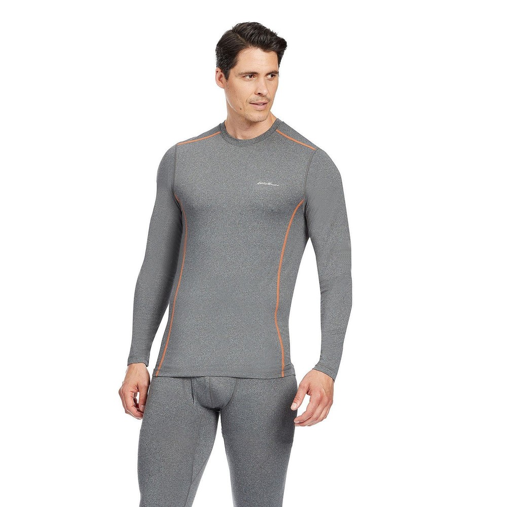 Men's Eddie Bauer Performance Lightweight Crew Baselayer Top Black, Small