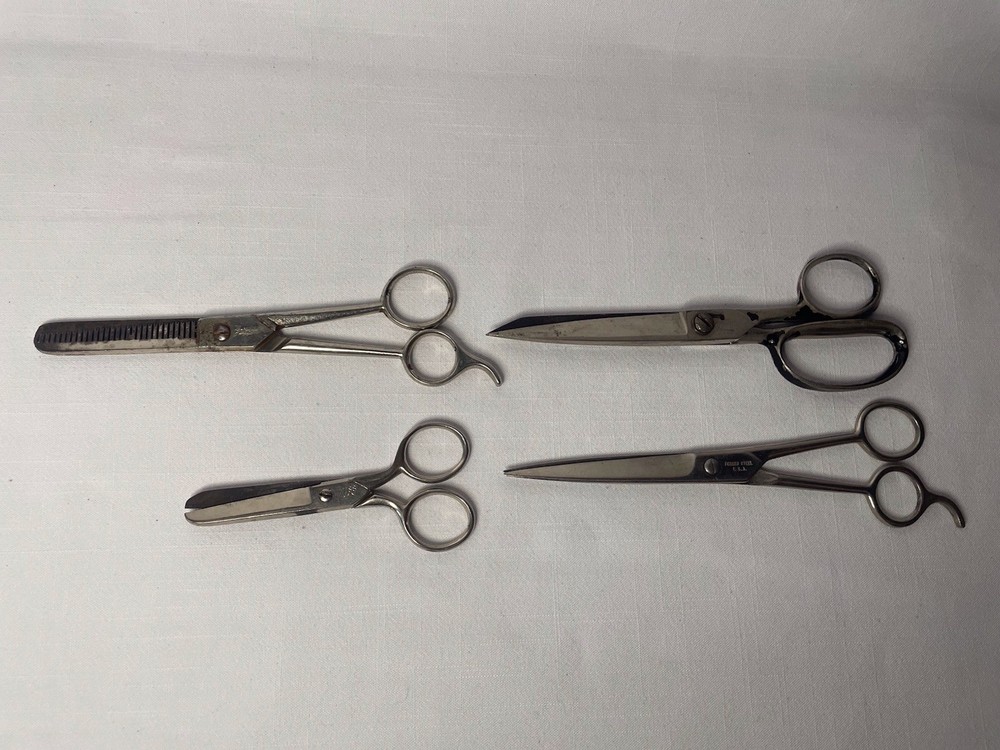 Four Pair Vintage Scissors