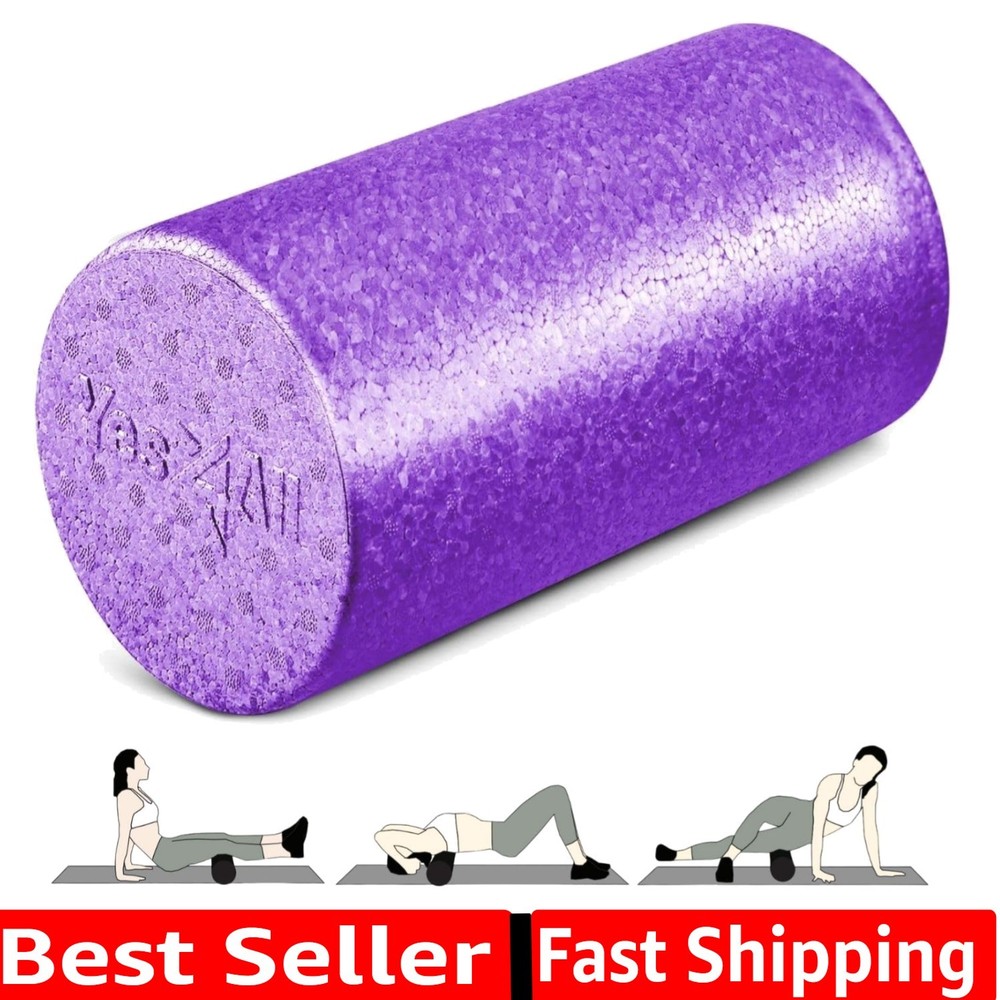 High-Density EPP Round Back Roller Foam, Exercise Foam Roller for Yoga, Pilat...