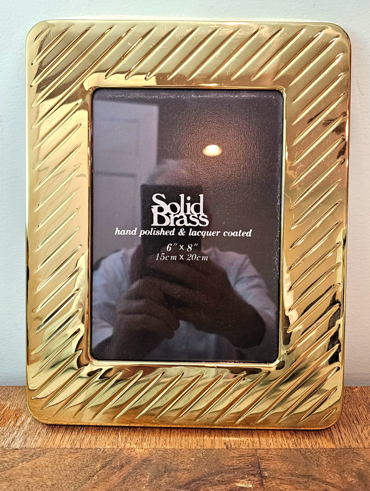 Solid brass picture frame 5 X 8