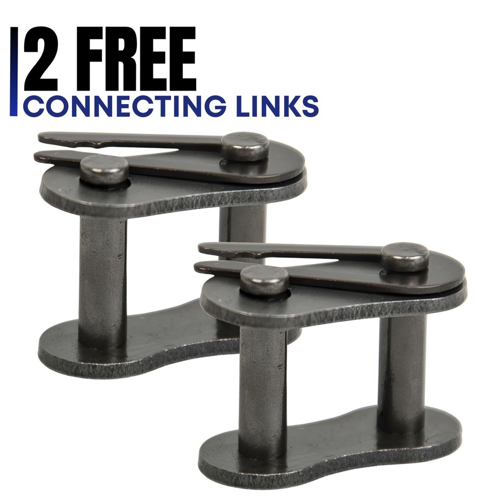 #41 Roller Chain 10 Feet with 2 Connecting Links