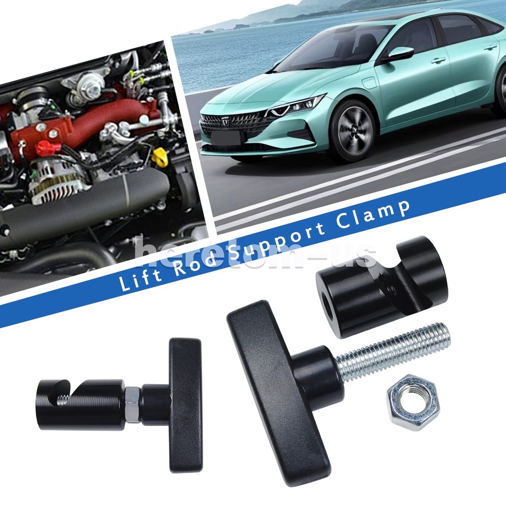 2Pcs Engine Hood Lift Rod Support Clamp Shock Prop Strut Stopper Retainer Tool