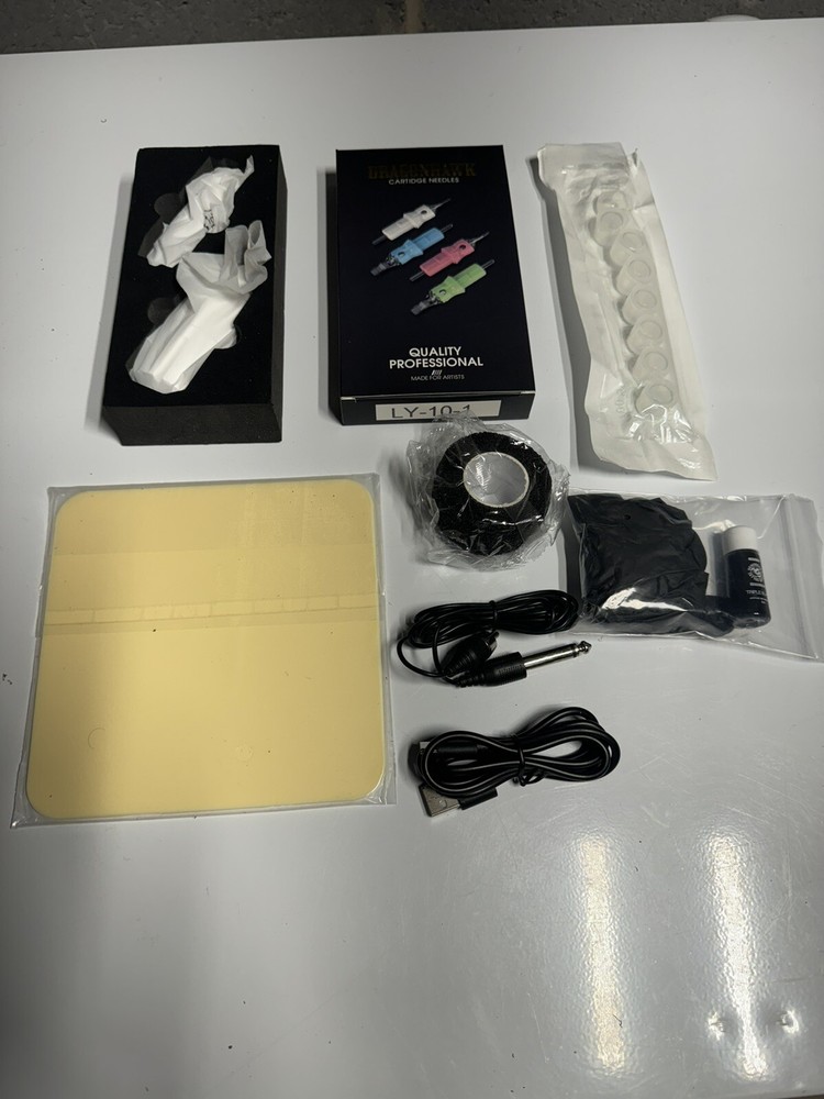 DRAGONHAWK S1 TATTOO KIT MACHINE PEN STARTER BUNDLE