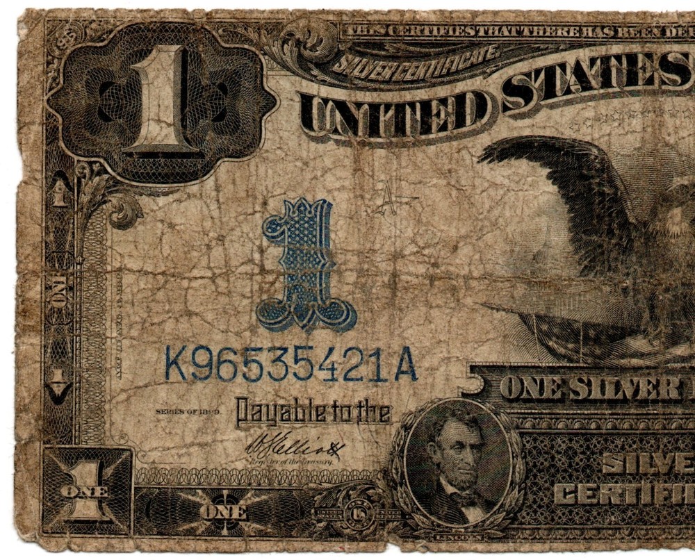 FR 235 - 1899 BLACK EAGLE - SILVER CERTIFICATE - LARGE SIZE $1 - pp A - ROUGH
