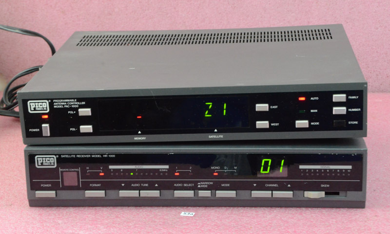 2 Pico Satellite Units_Antenna Controller Model PAC-1000_Receiver Model HR-1000.