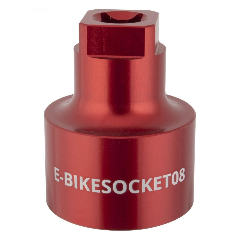 Wheels Manufacturing Ebike Lockring Socket - Bafang Outer, M33 Red