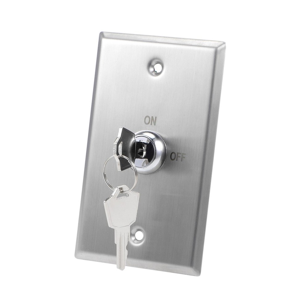 Key Switch Lock On/Off Exit Switch Door Release DPST for Access Control 2 Keys