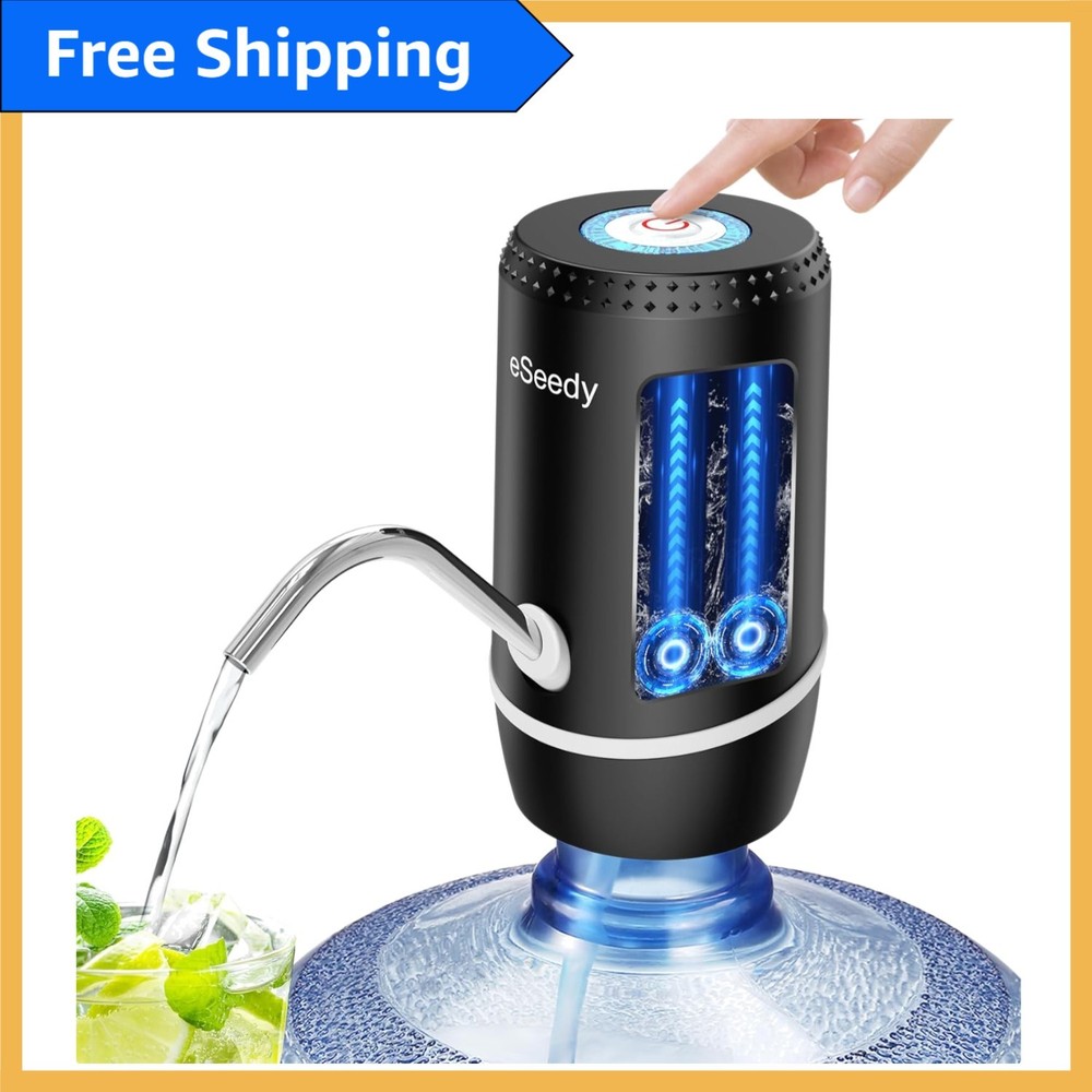 Compact 5 Gallon Water Pump with Rechargeable Battery - Ideal for Home & Camping