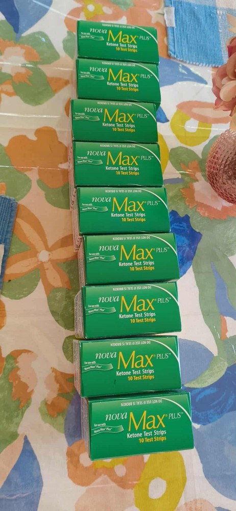9 Boxes Of Nova Max Keytone Test Strips 10 Each Box