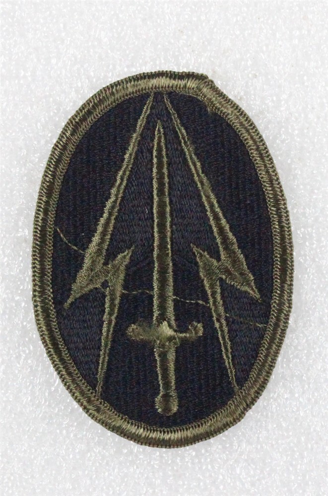 Army Patch: Combat Surveillance & Electronic Warfare - subdued, merrowed edge