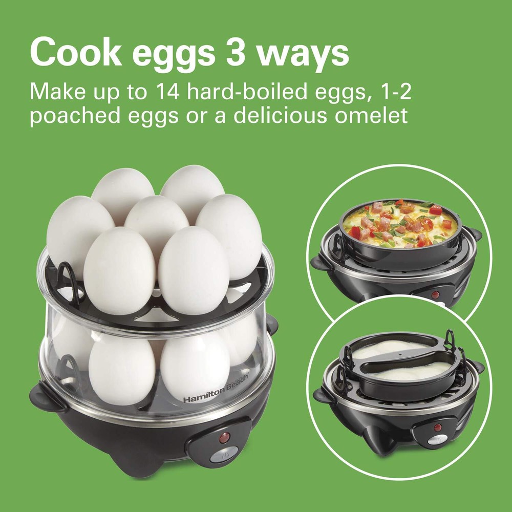 14 Egg Electric Egg Boiler Poached Egg Maker Machine Hard Boiled Egg Cooker