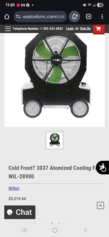 Wilton Atomized Cooling Fan