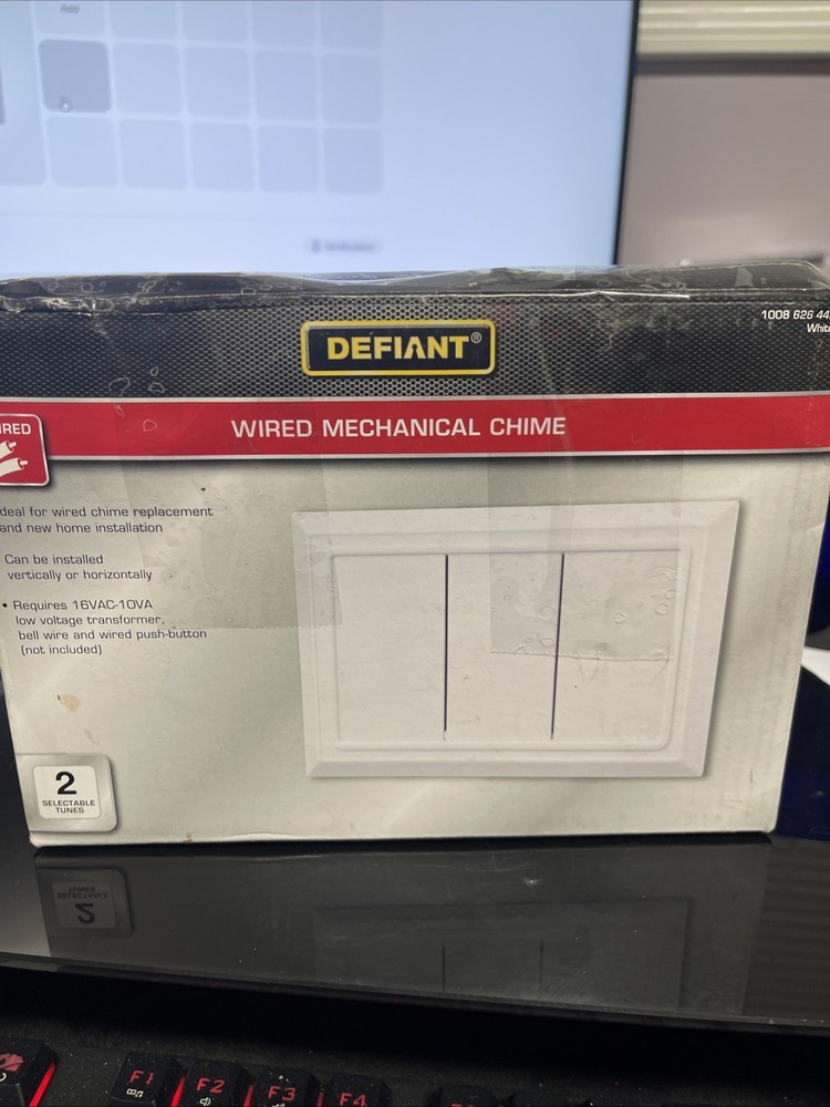 Defiant Wired Door Chime White
