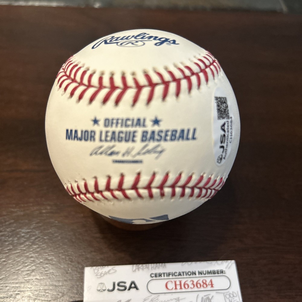 Yoan Lopez Signed NEW ROMLB Baseball. JSA