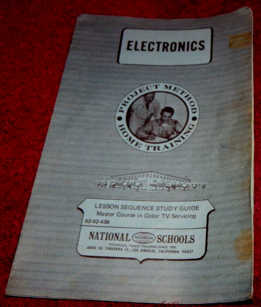 Vintage NTS Lesson Sequence Study Guide Master Course Color TV Servicing