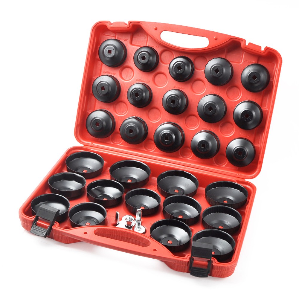 30pcs Oil Filter Wrench Tools Removal Heavy Duty Puller Set Tool Cap Cup Garage