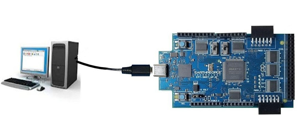 Intel/Altera CPLD MAX V Development Board 5M570T100C5 -- MegaProLogic