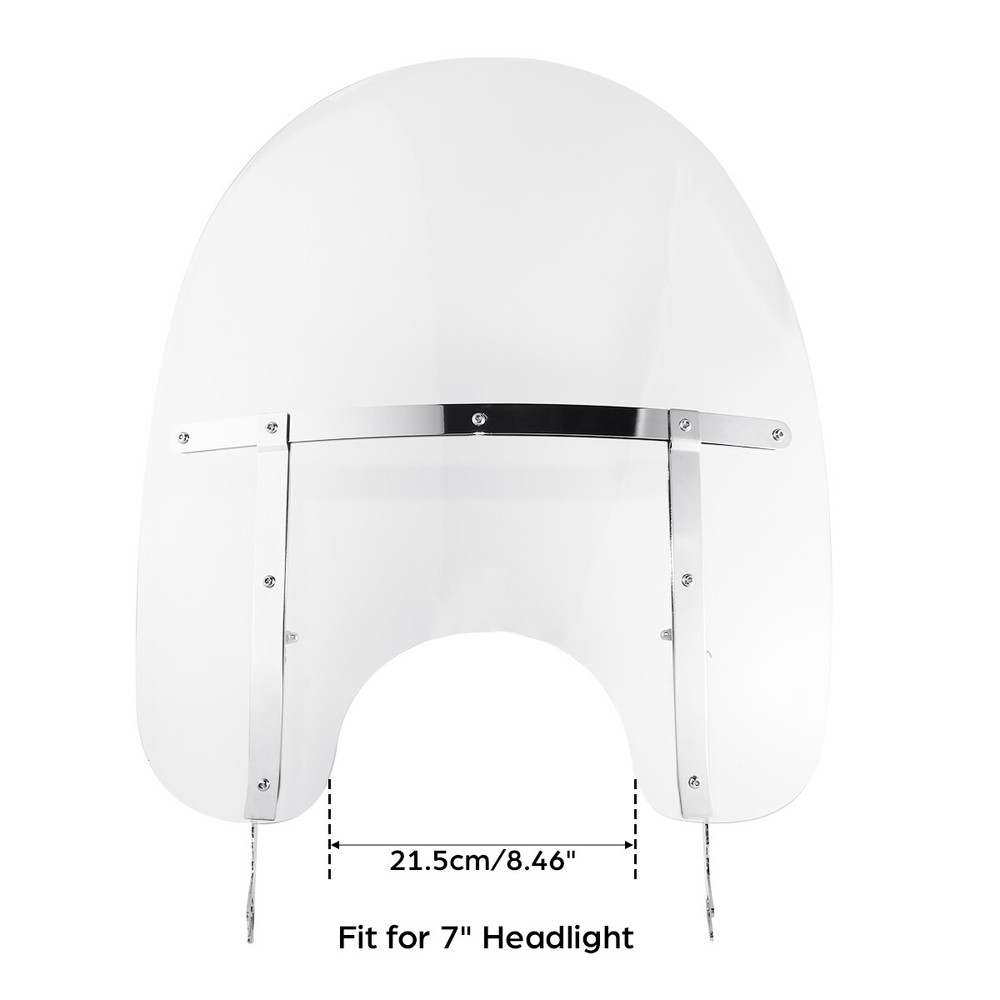 Clear Front Windshield For Harley Heritage Softail Slim Deluxe Fat Boy 2000-2017