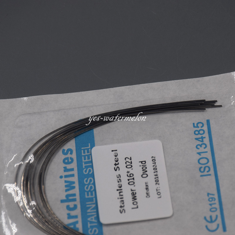 Dental Orthodonic Stainless Steel Rectangular Oval Arch Wire 16x22 Upper&Lower