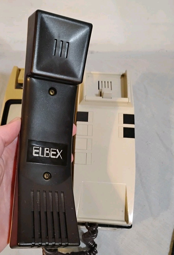 ELBEX EVM1100 Vintage Intercom System Telephone With Screen UNTESTED Rare
