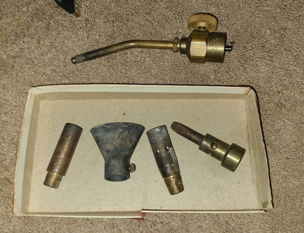 Vintage Benzomatic Torch With Tips In Original Box 177