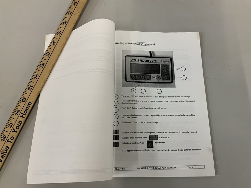 Eliot Arcade Game Intelli Grab Operating System Manual