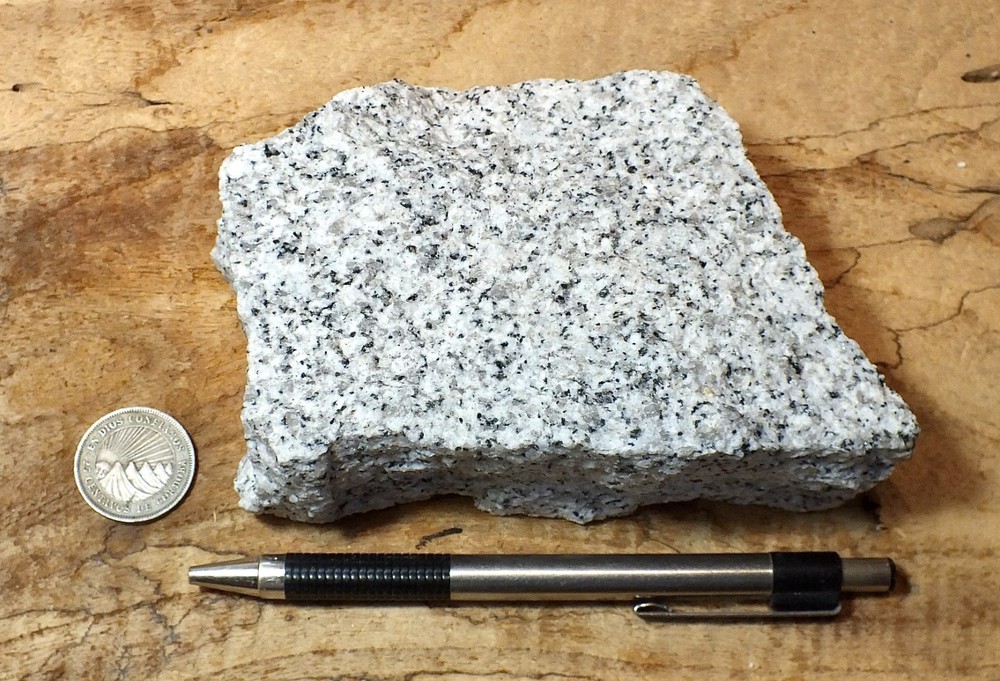 granite - teaching hand/display specimen of typical granite