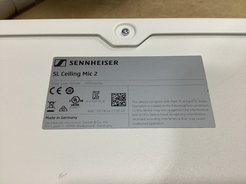 Sennheiser TeamConnect Ceiling Microphone 2 | White | SL Ceiling Mic 2