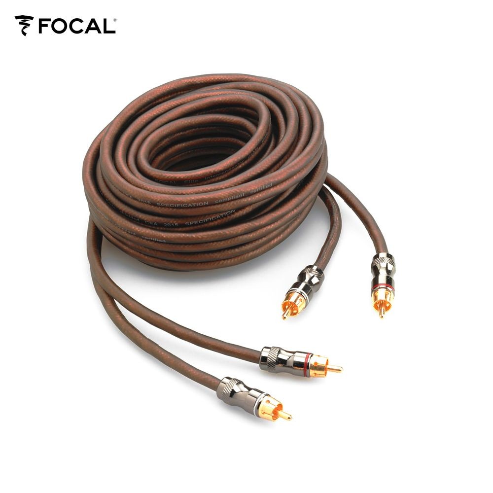 Focal ER5 Elite Stereo RCA Cable 5m High Performance Triple Shielded RCA