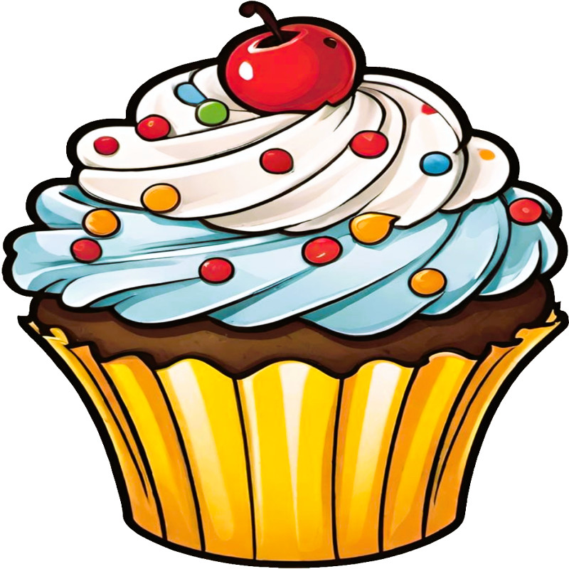 30 Custom Cherry Topped Cupcake Personalized Address Labels