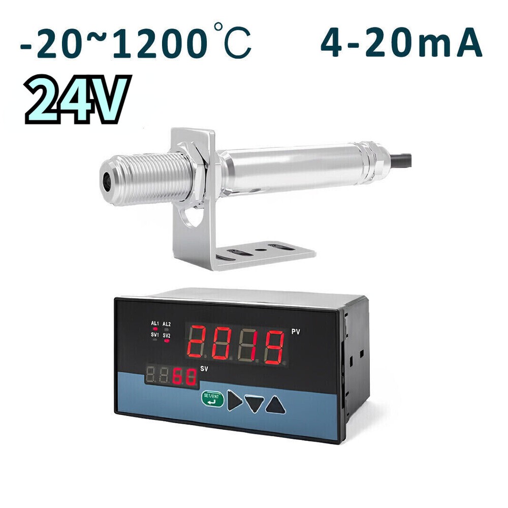 24V Infrared Sensor Non-contact Temperature Controller Thermometer Industrial