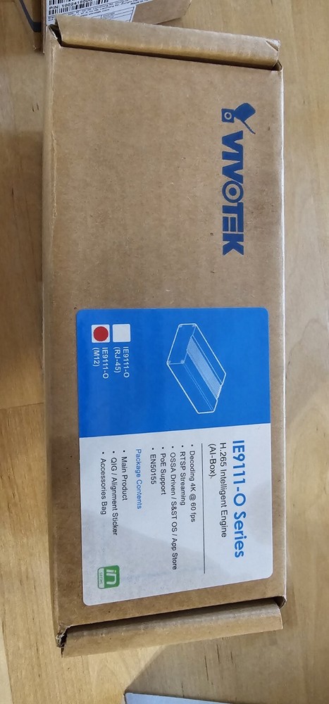 Vivotek IE9111-O AI-Box Edge Artificial Intelligence Device M12
