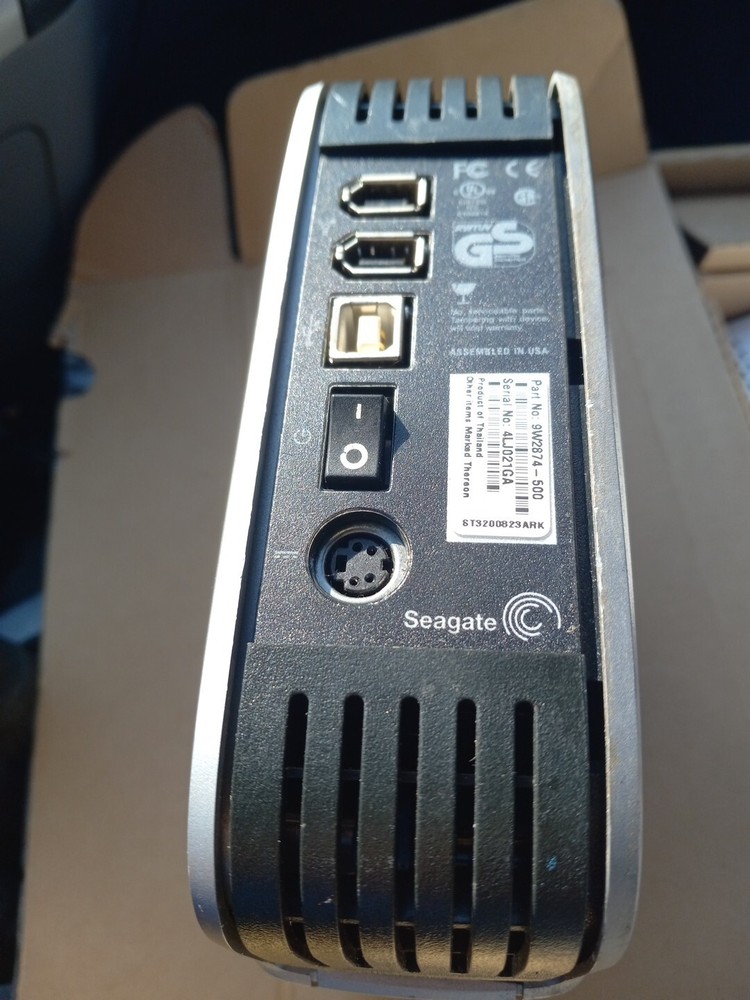 9W2874-500 Seagate Pushbutton Backup External Hard Drive