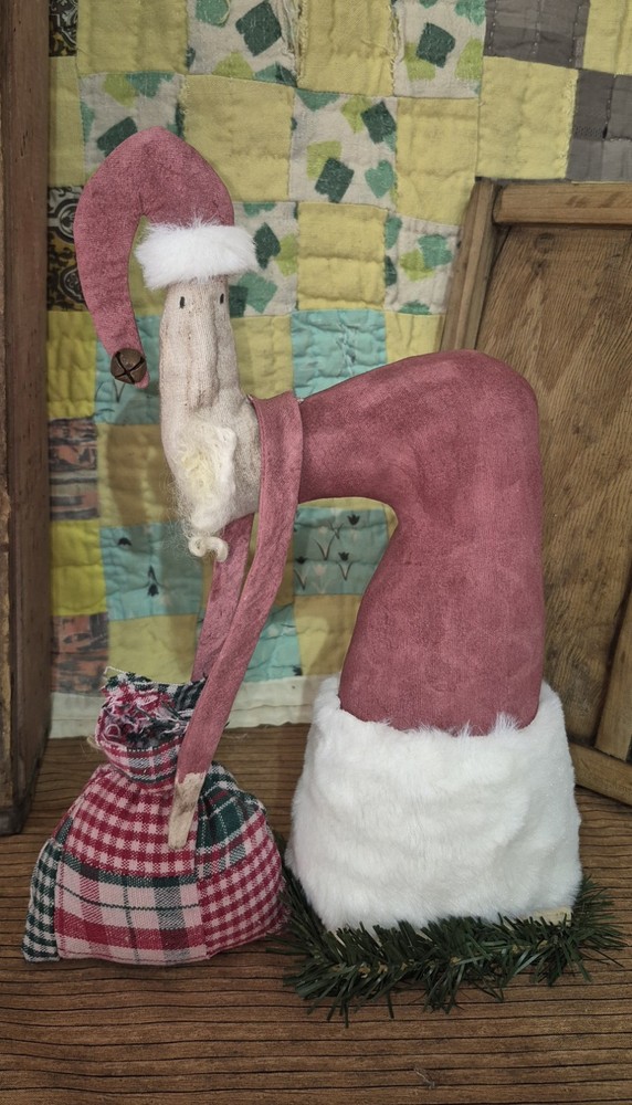 Primitive Santa Handmade