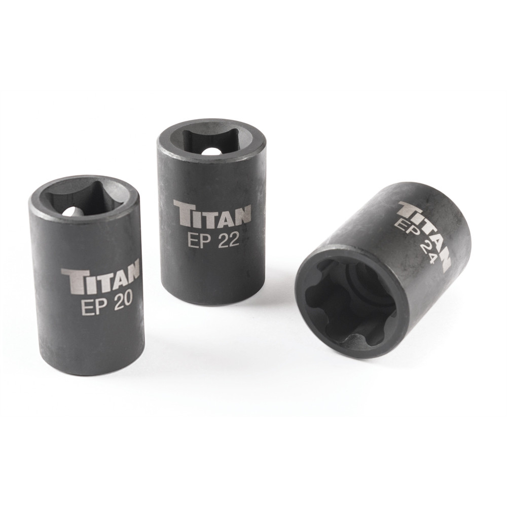 TITAN 3-PC EXTERNAL TORX PLUS SOCKET SET