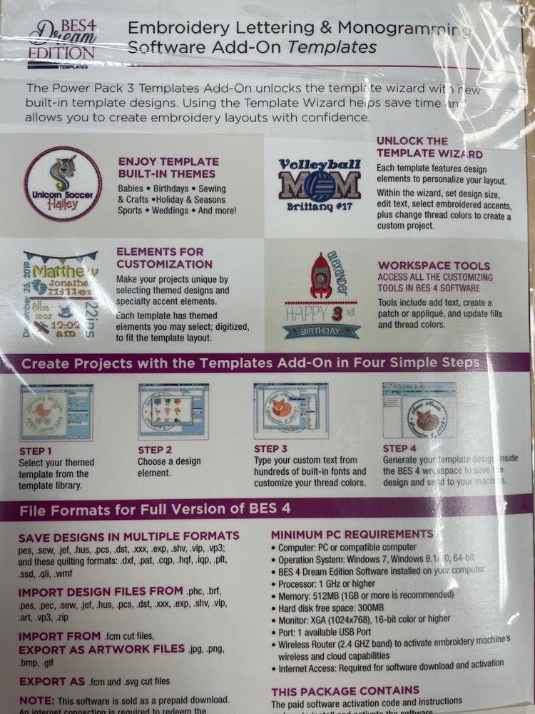 BES4 DREAM EDITION POWER PACK3 TEMPLATES