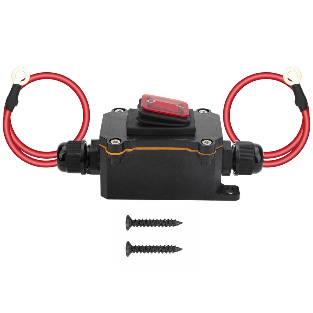 New DC 12-24V Inline Cord Switch Copper Ring Power Wire On/Off Switch Waterproof