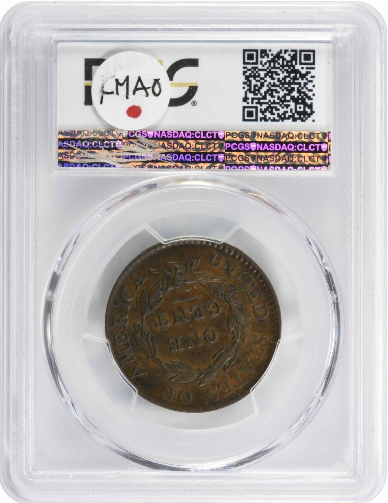 1817 Large Cent 13 Stars AU53 PCGS