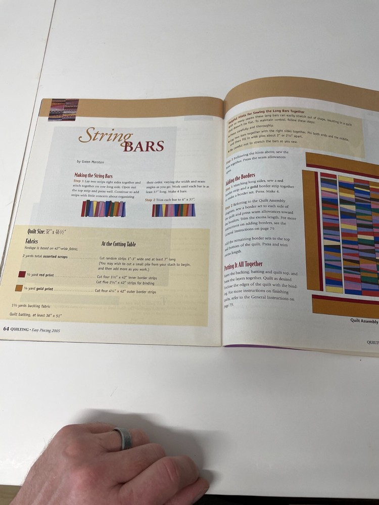 Quilting Magazine Back Issue 15 quilt projects 2005