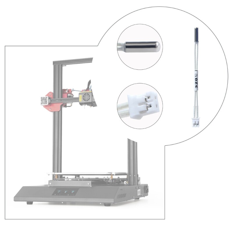 Quality 100K Thermistor,ph2.0 Therminal ABS Structure for 3D Printer Part