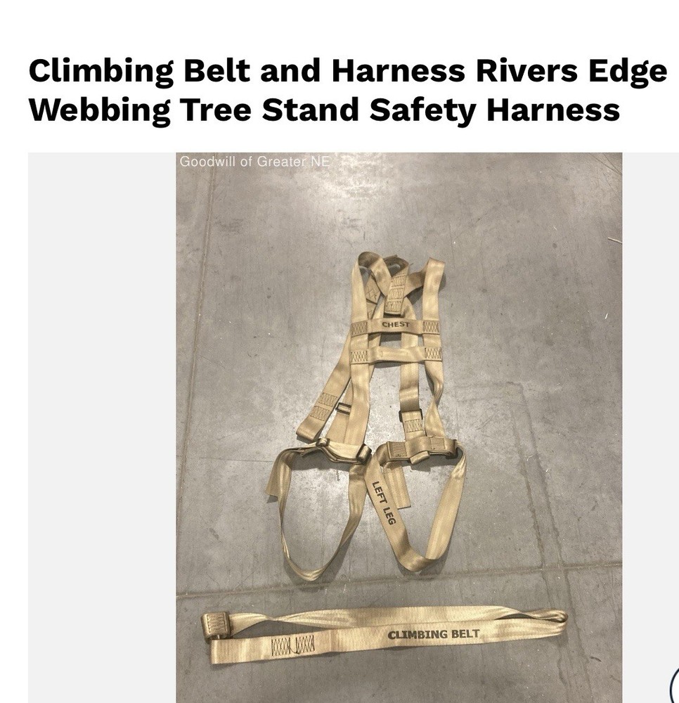 tree climbing safety belt harness