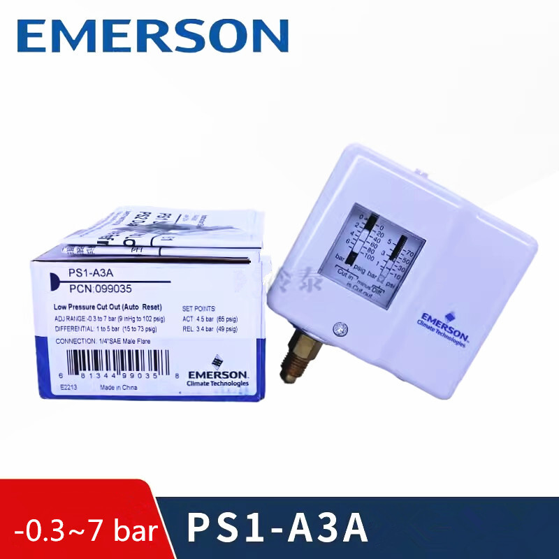1pcs COPELAND PS1-A3A -0.3~7bar Pressure controller switch