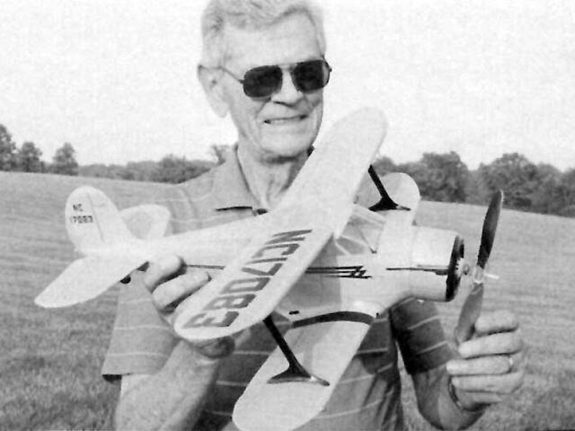 Beechcraft E-17-B Rubber 22" WS RC Model Airplane Plans Templates PDF on USB