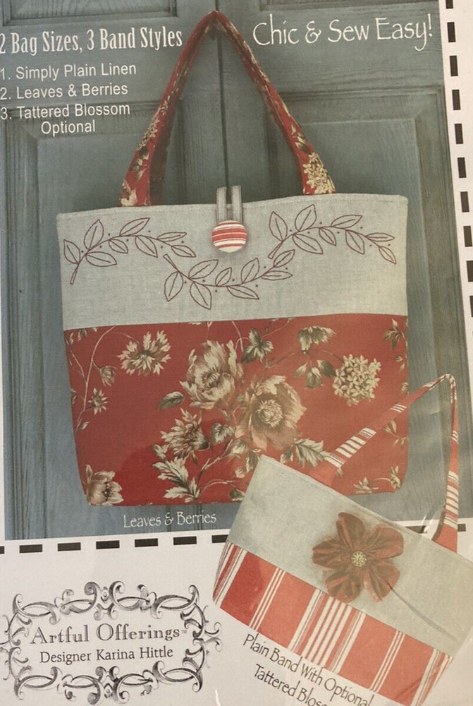 Rare Artful Offerings C'est Chic Bags Sewing 2009 pattern only